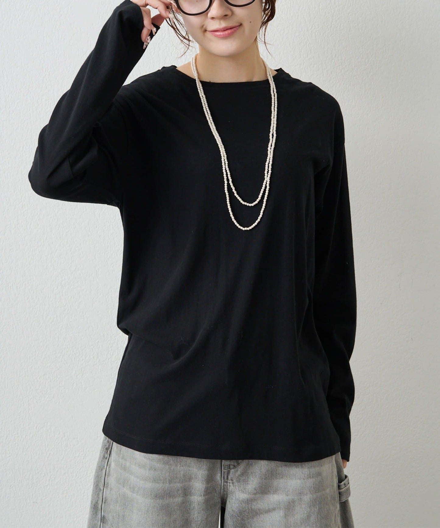 春色透膚棉質上衣