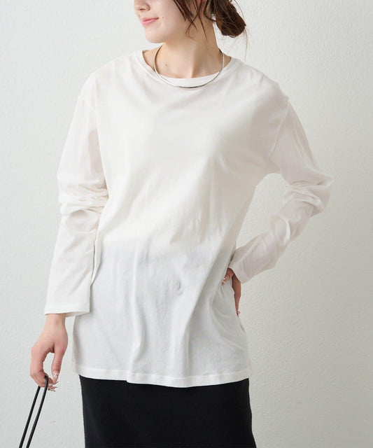 春色透膚棉質上衣