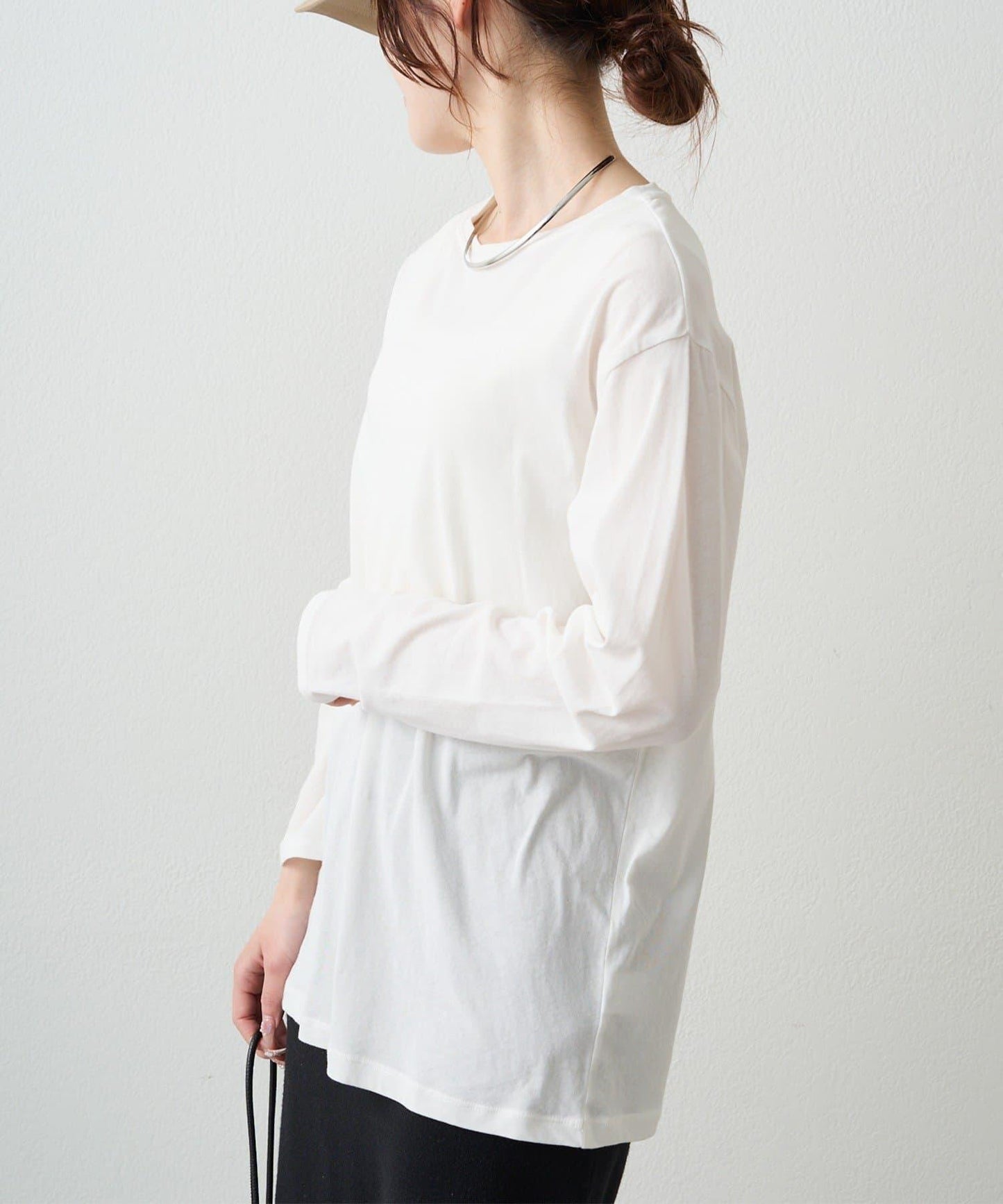 春色透膚棉質上衣