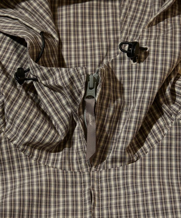 特別款 格紋 連帽 拉鍊襯衫夾克