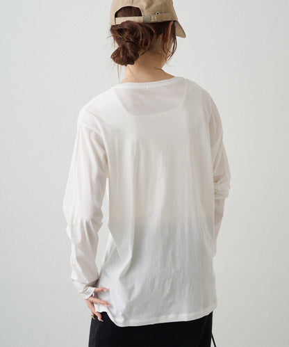 春色透膚棉質上衣