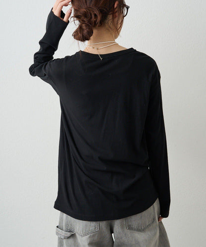 春色透膚棉質上衣