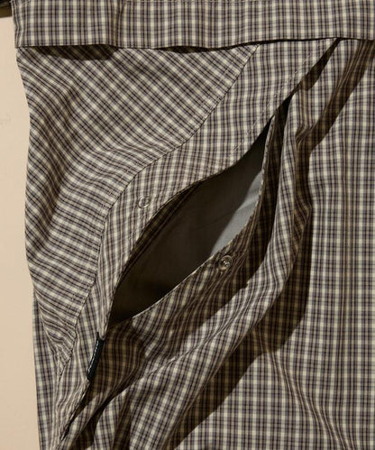 特別款 格紋 連帽 拉鍊襯衫夾克