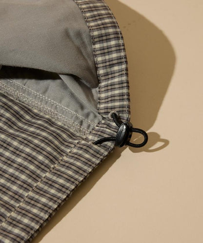 特別款 格紋 連帽 拉鍊襯衫夾克