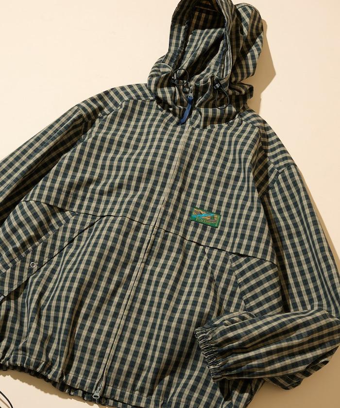 特別款 格紋 連帽 拉鍊襯衫夾克