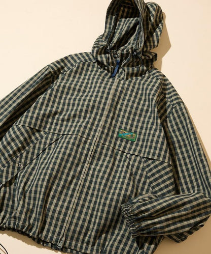 特別款 格紋 連帽 拉鍊襯衫夾克