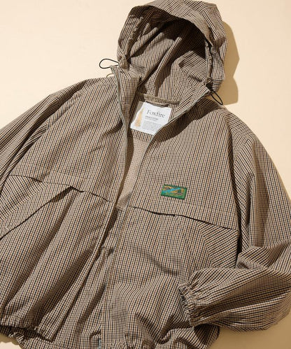 特別款 格紋 連帽 拉鍊襯衫夾克