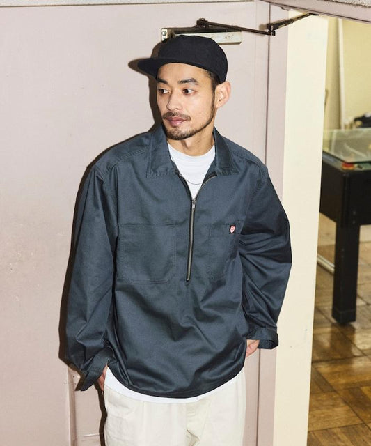 聯名 半拉鍊 長袖 套頭襯衫