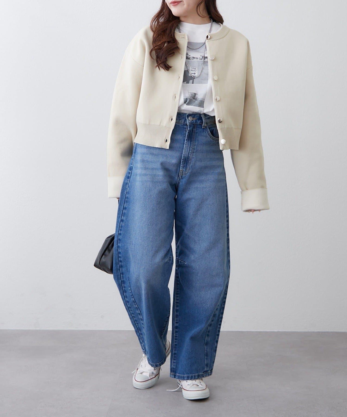 配色設計 海綿質感針織開衫