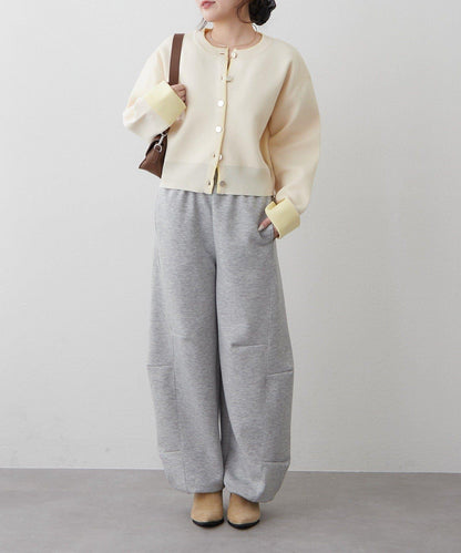 配色設計 海綿質感針織開衫