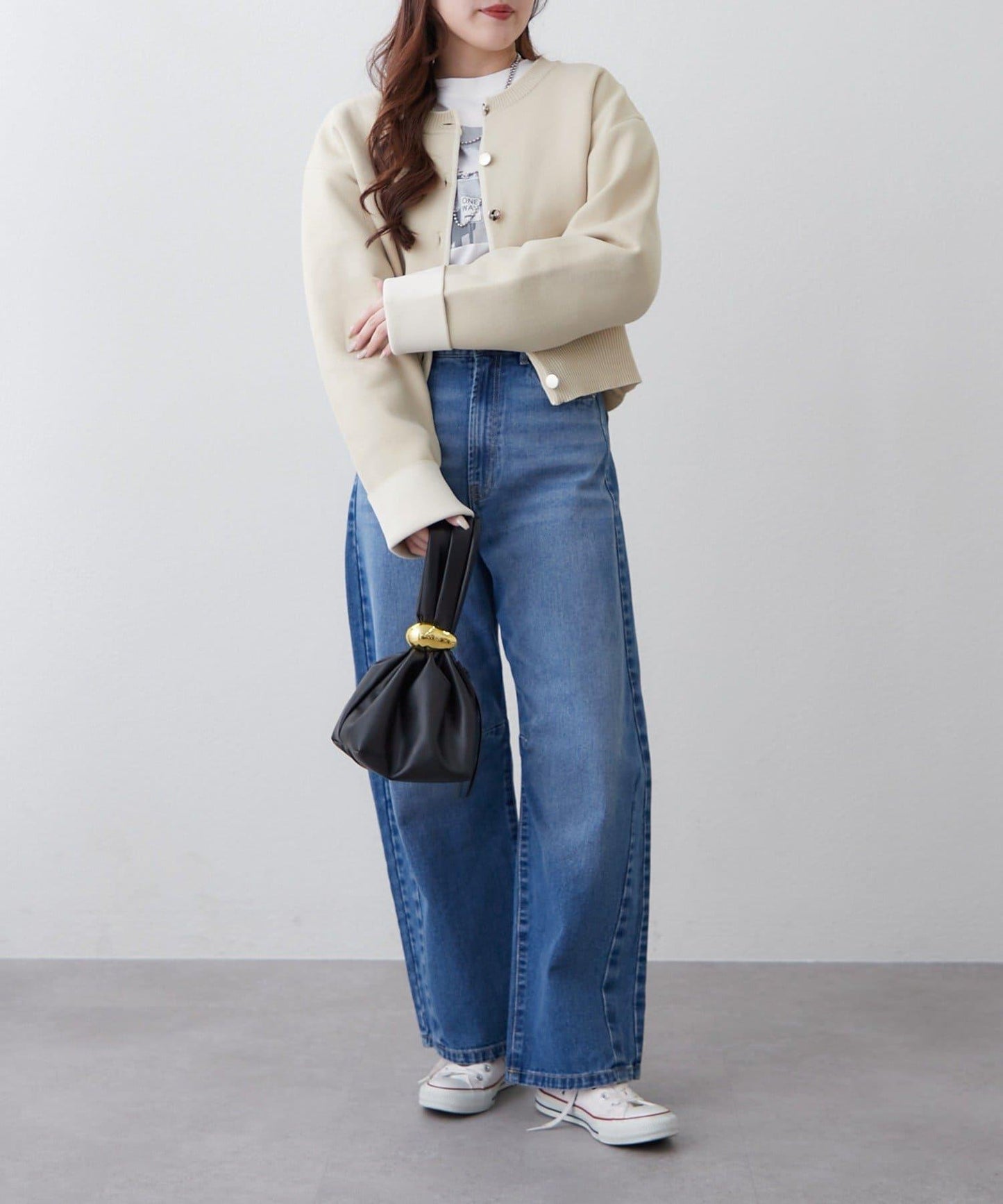 配色設計 海綿質感針織開衫