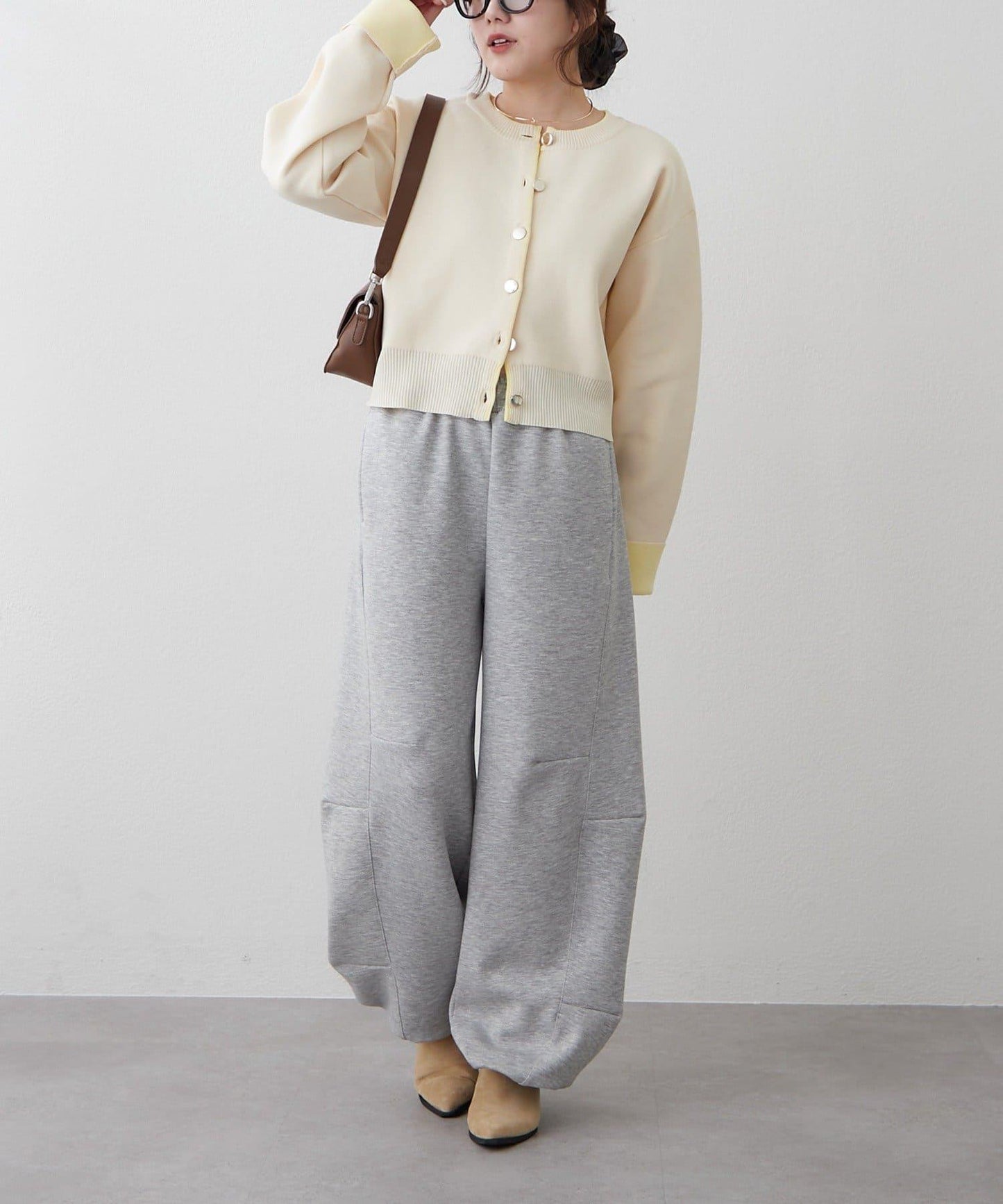 配色設計 海綿質感針織開衫