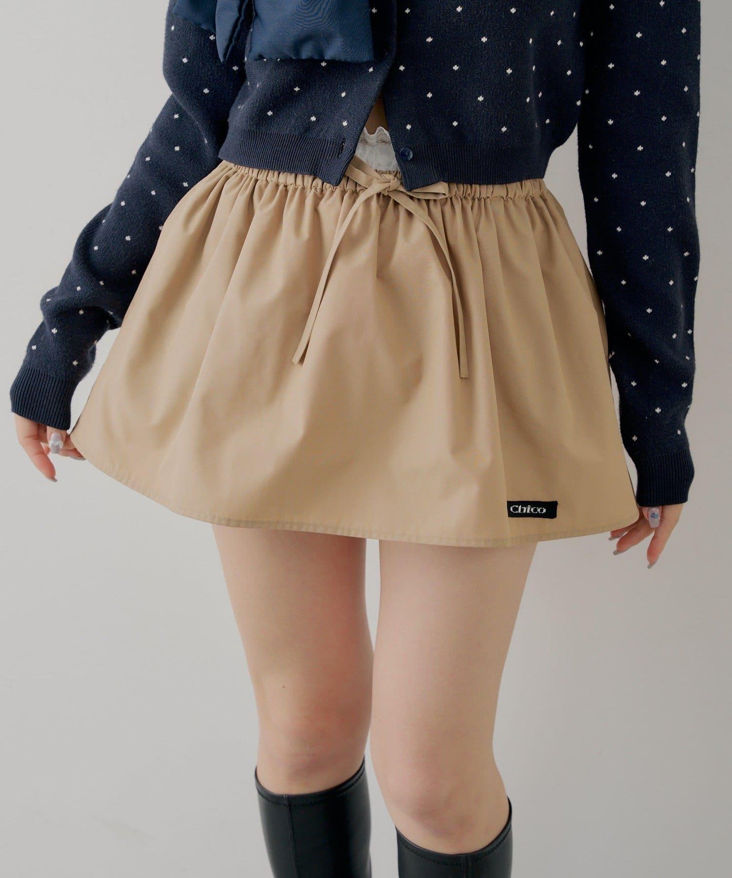 可成套搭配 蕾絲疊搭 傘擺 迷你半身裙