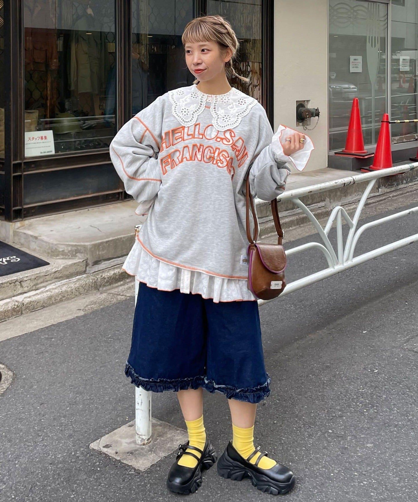 HELLO.SANFRANCISCO 2WAY 鏤空衛衣