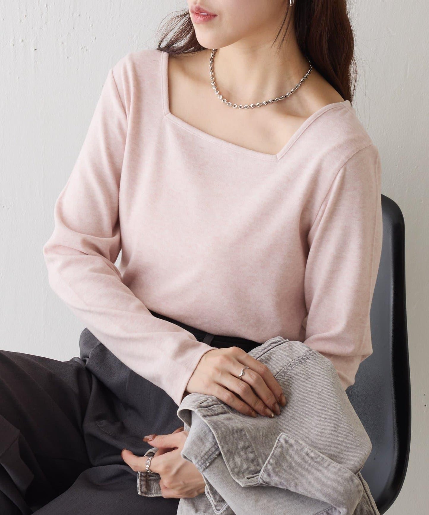 拉絨蓬鬆 前後兩穿 套頭上衣