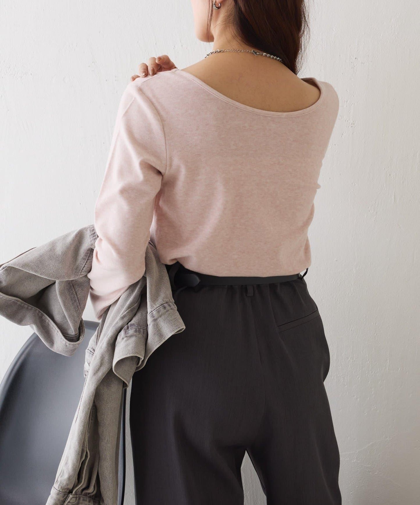 拉絨蓬鬆 前後兩穿 套頭上衣