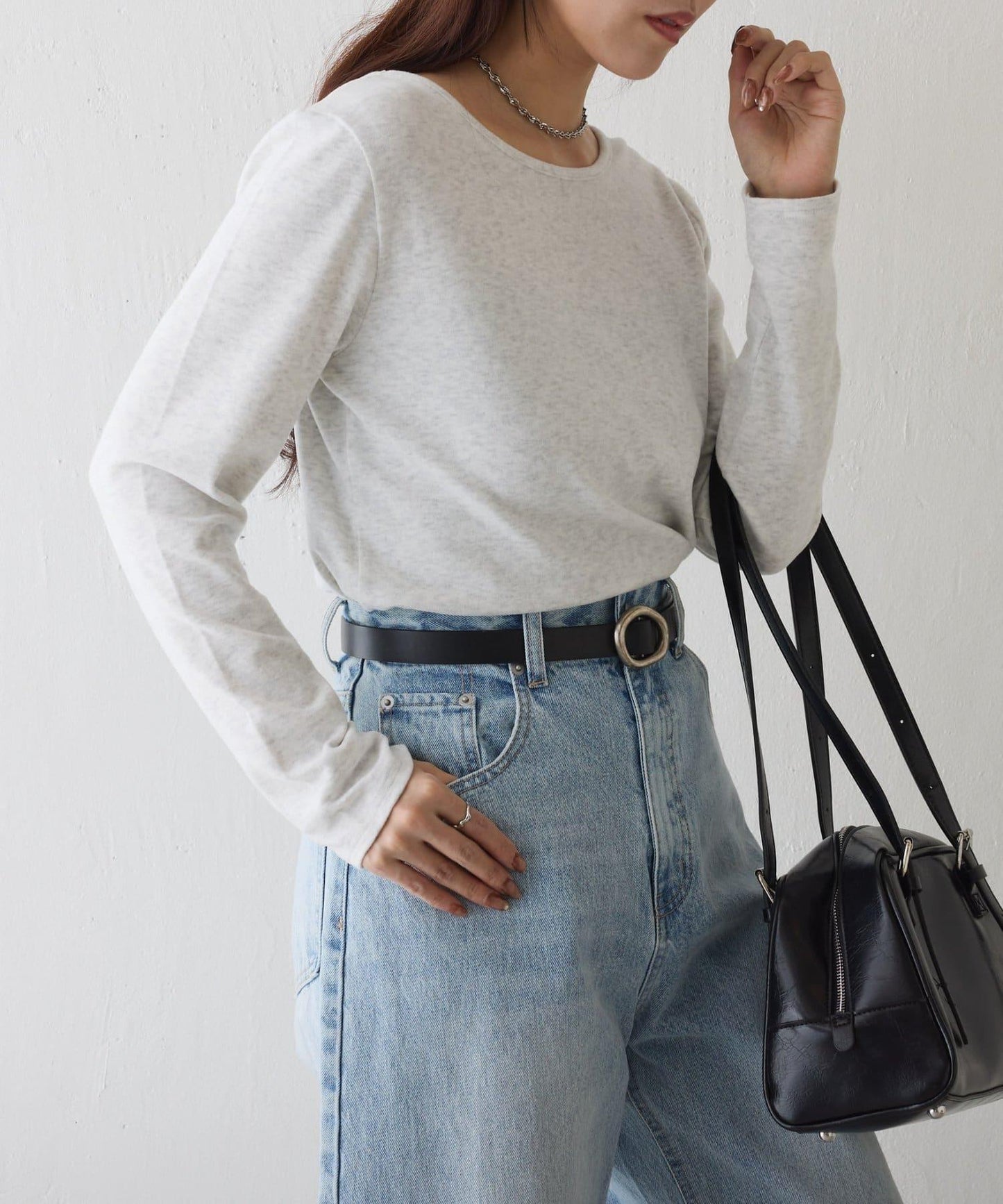 拉絨蓬鬆 前後兩穿 套頭上衣