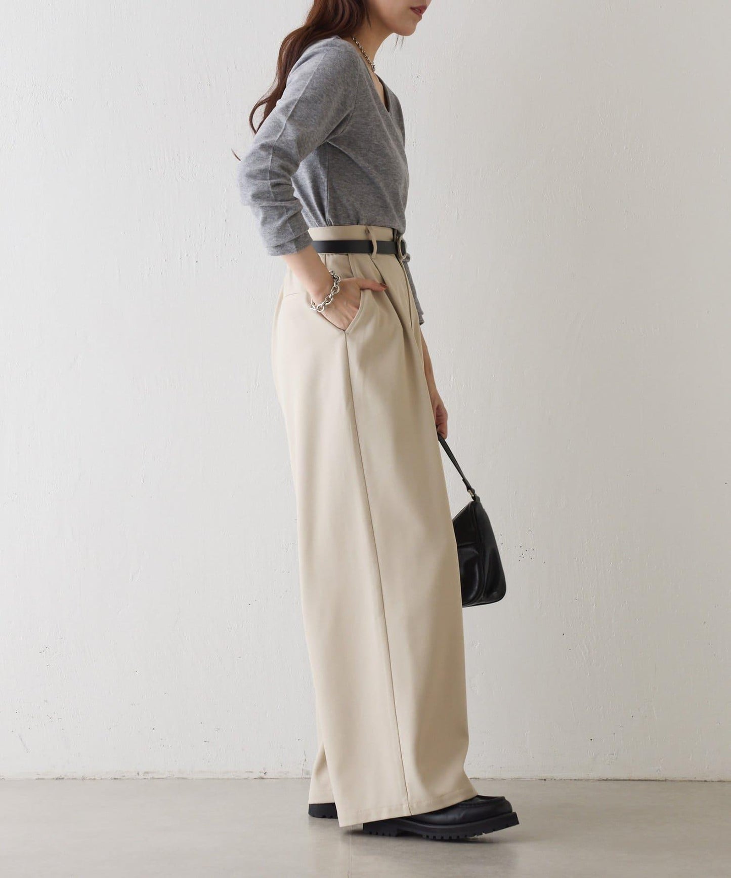 拉絨蓬鬆 前後兩穿 套頭上衣