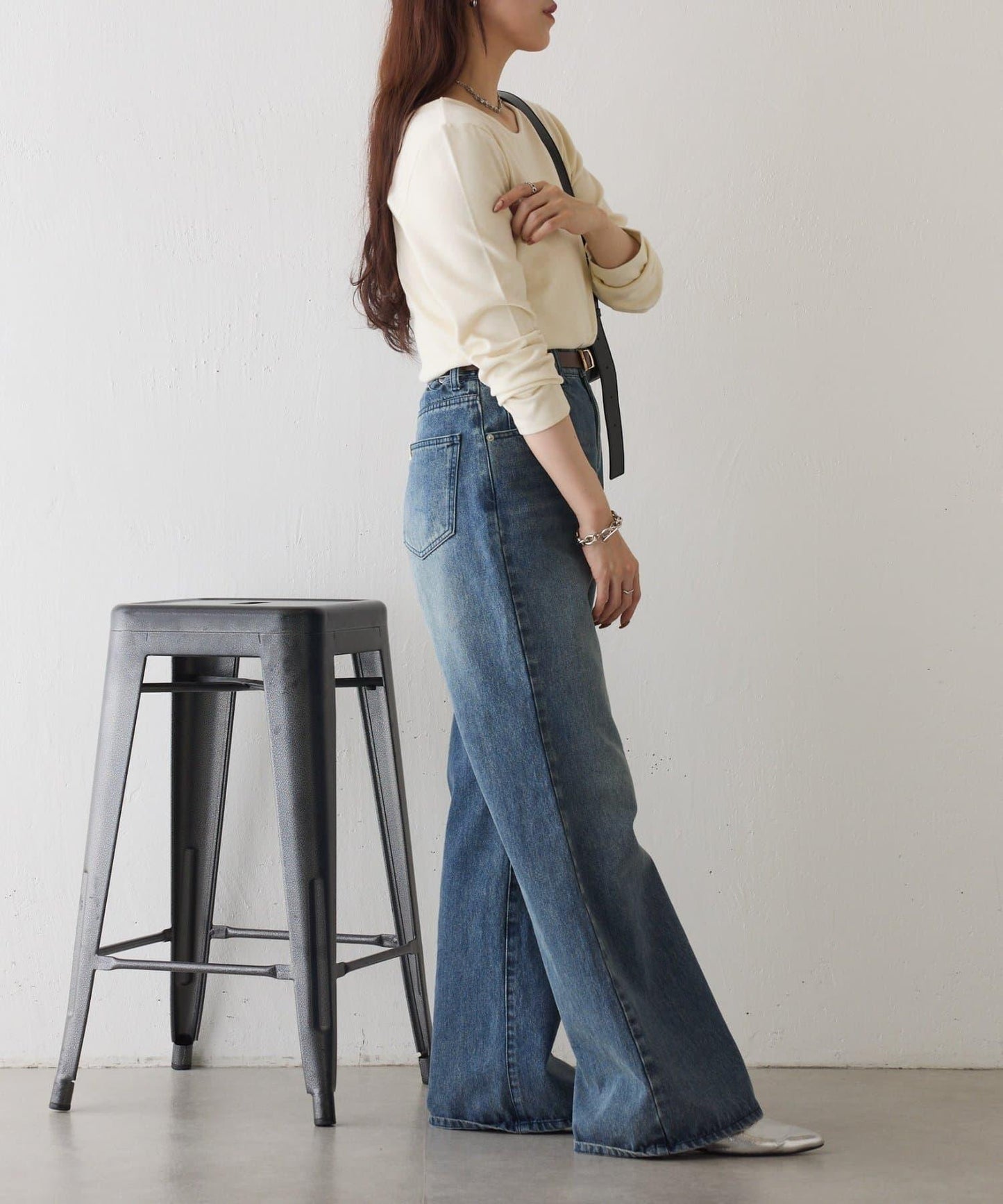 拉絨蓬鬆 前後兩穿 套頭上衣