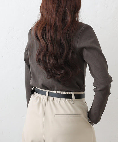 疊穿風羅紋套頭衫