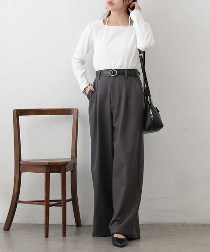 疊穿風羅紋套頭衫