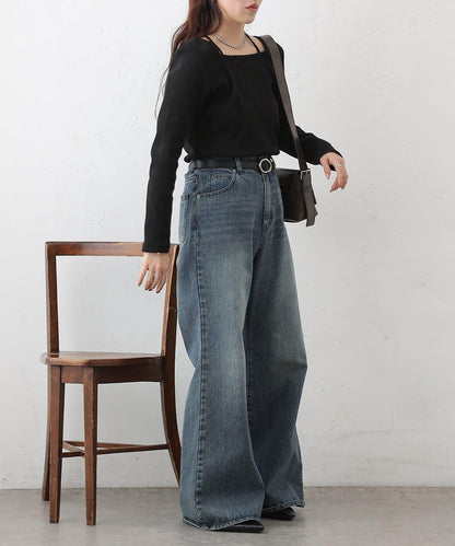 疊穿風羅紋套頭衫