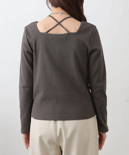 疊穿風羅紋套頭衫