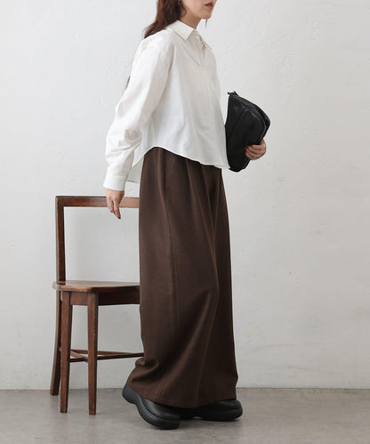 牛津紡 寬鬆 短款襯衫