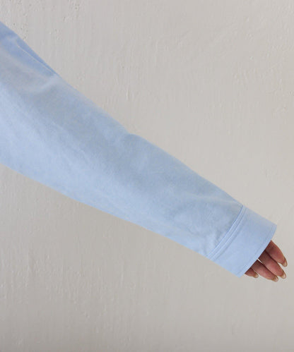 牛津紡 寬鬆 短款襯衫