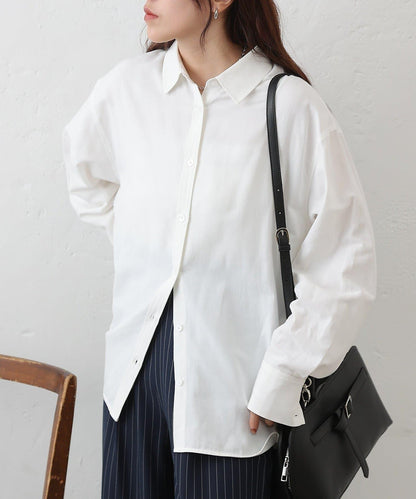 牛津紡寬鬆廓形襯衫