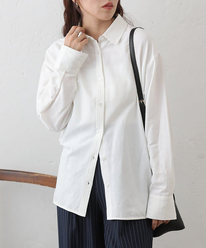 牛津紡寬鬆廓形襯衫