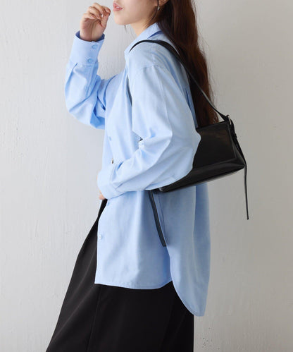 牛津紡寬鬆廓形襯衫