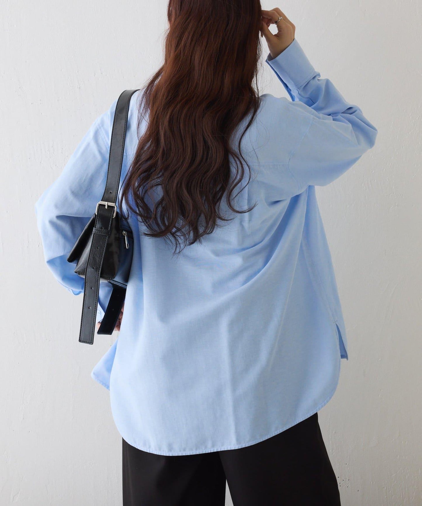 牛津紡寬鬆廓形襯衫