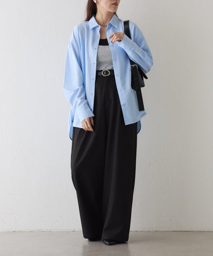 牛津紡寬鬆廓形襯衫