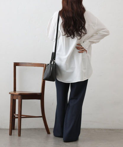 牛津紡寬鬆廓形襯衫