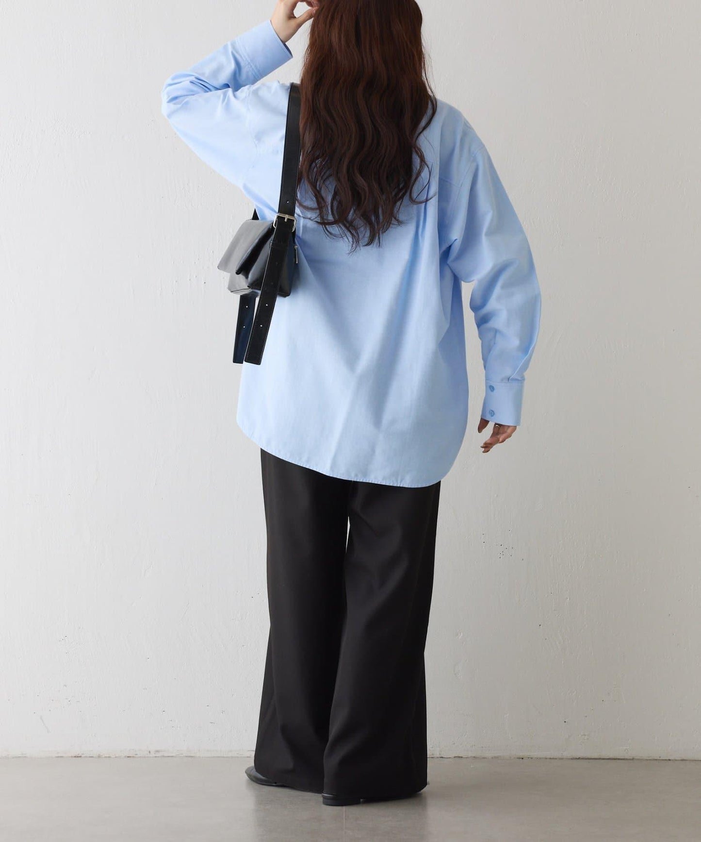 牛津紡寬鬆廓形襯衫