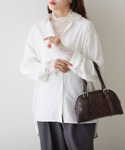 牛津紡寬鬆廓形襯衫