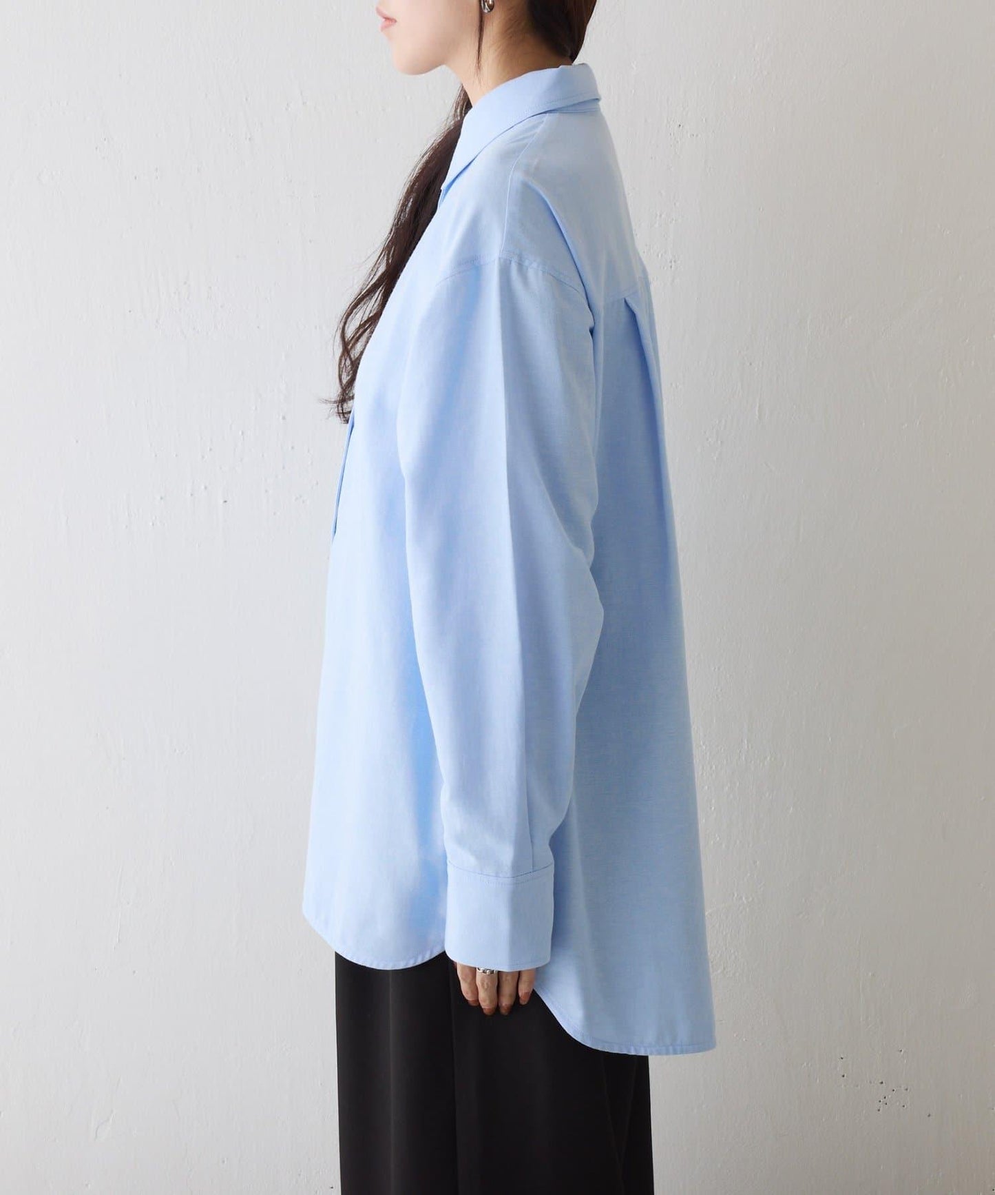 牛津紡寬鬆廓形襯衫