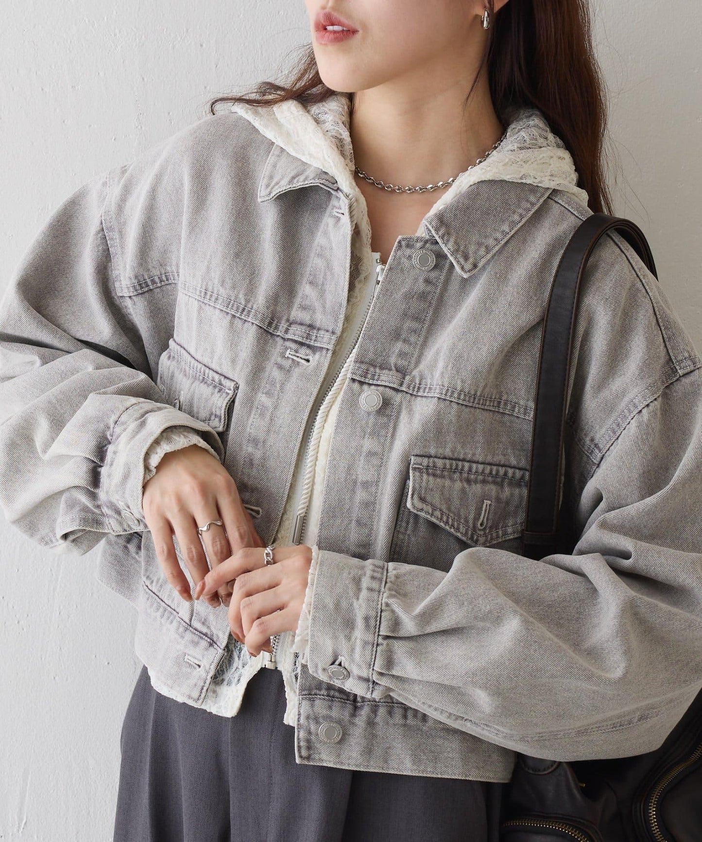 彩色牛仔短款牛仔夾克