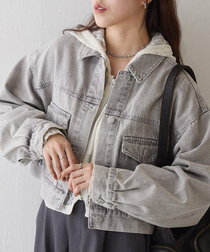 彩色牛仔短款牛仔夾克