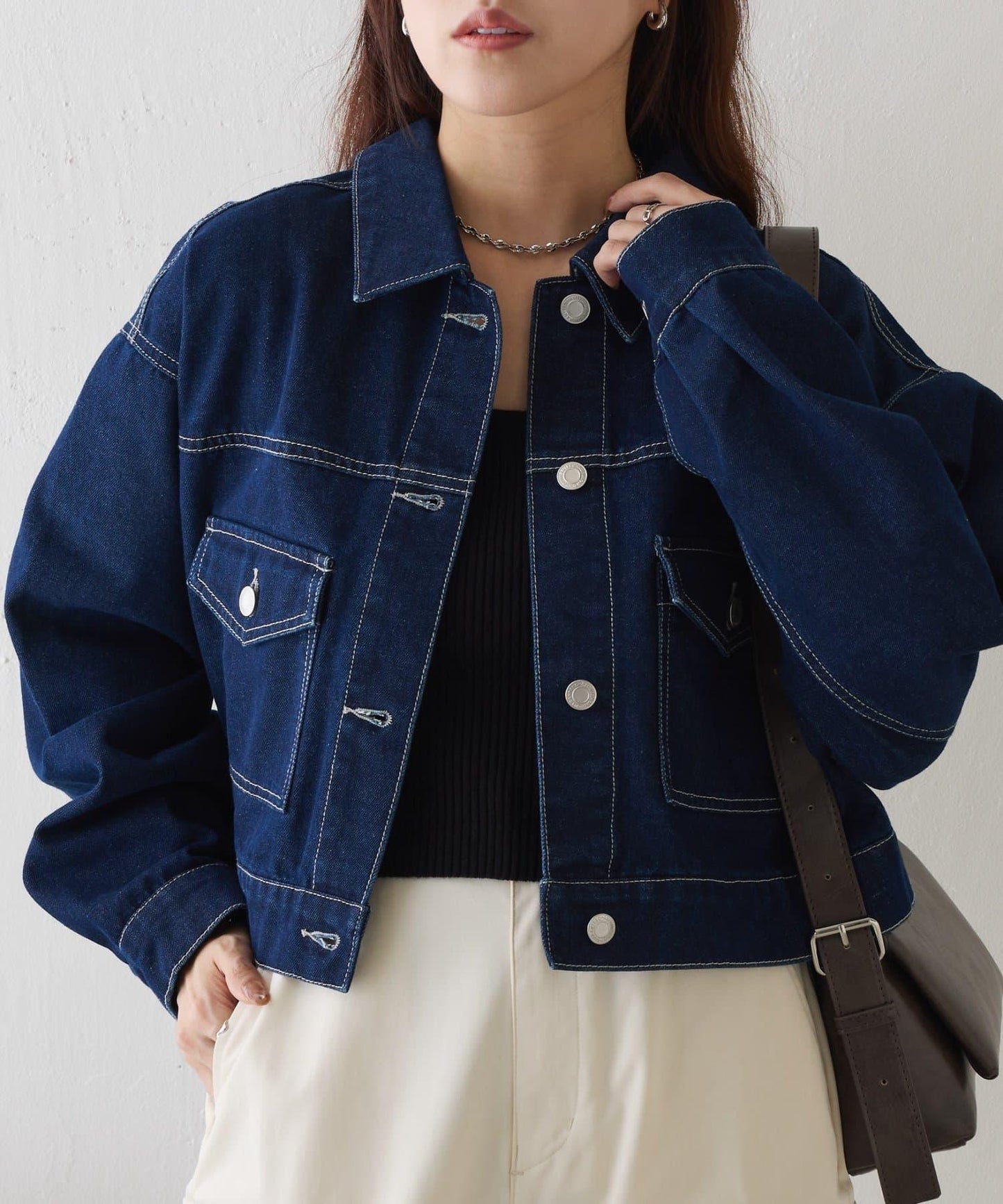 彩色牛仔短款牛仔夾克