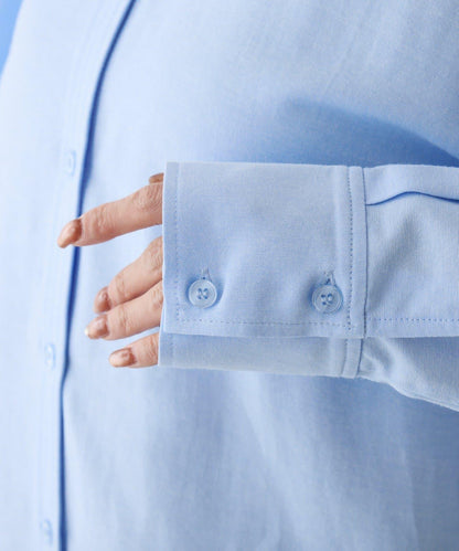 牛津紡寬鬆廓形襯衫