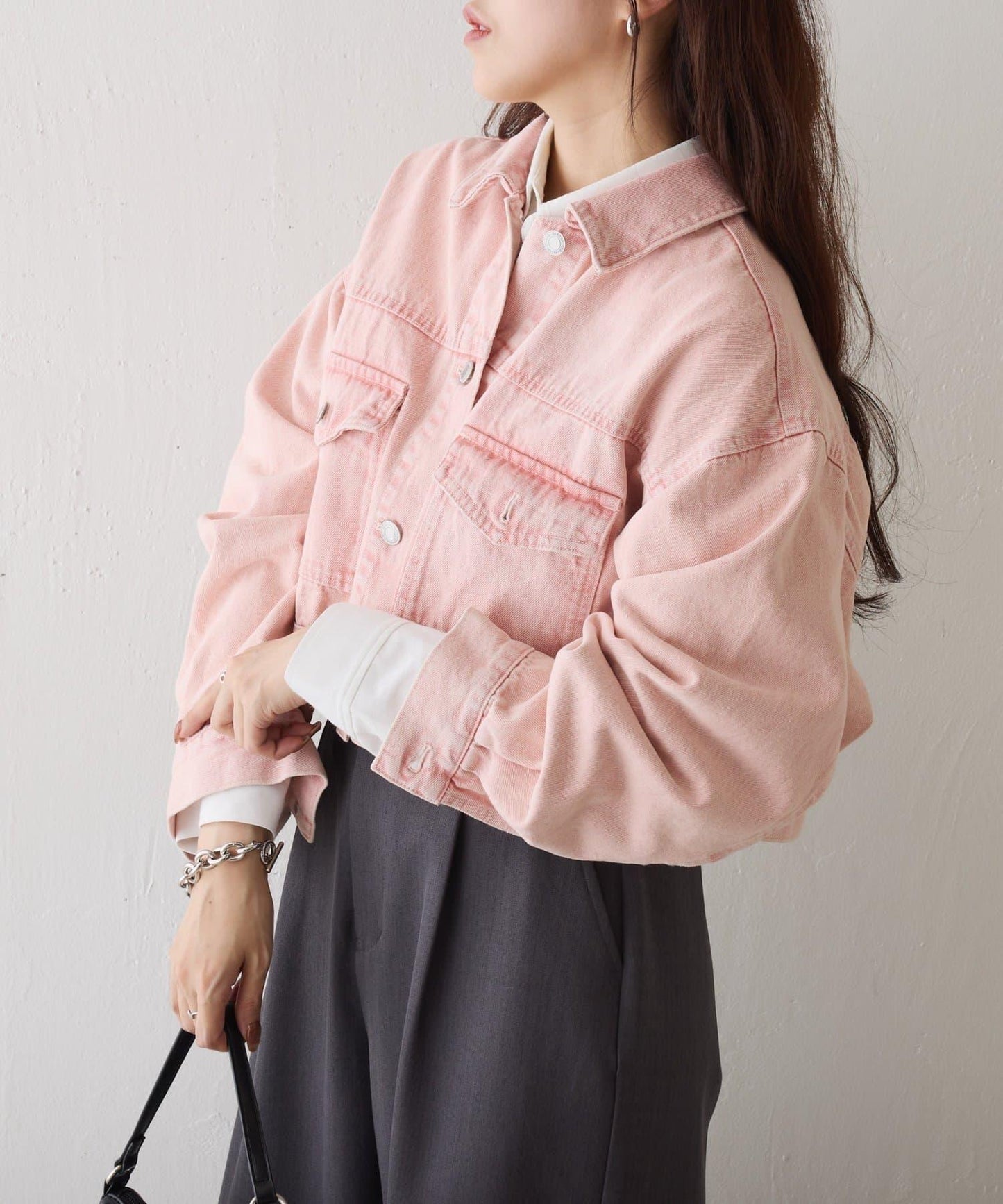 彩色牛仔短款牛仔夾克