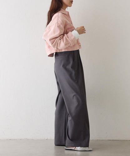 彩色牛仔短款牛仔夾克