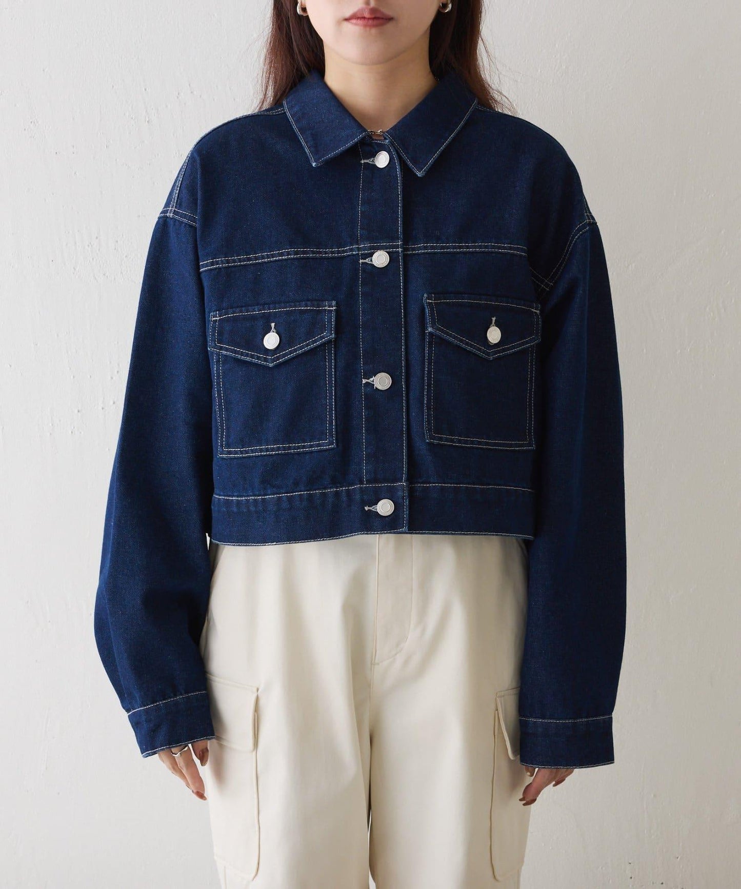 彩色牛仔短款牛仔夾克