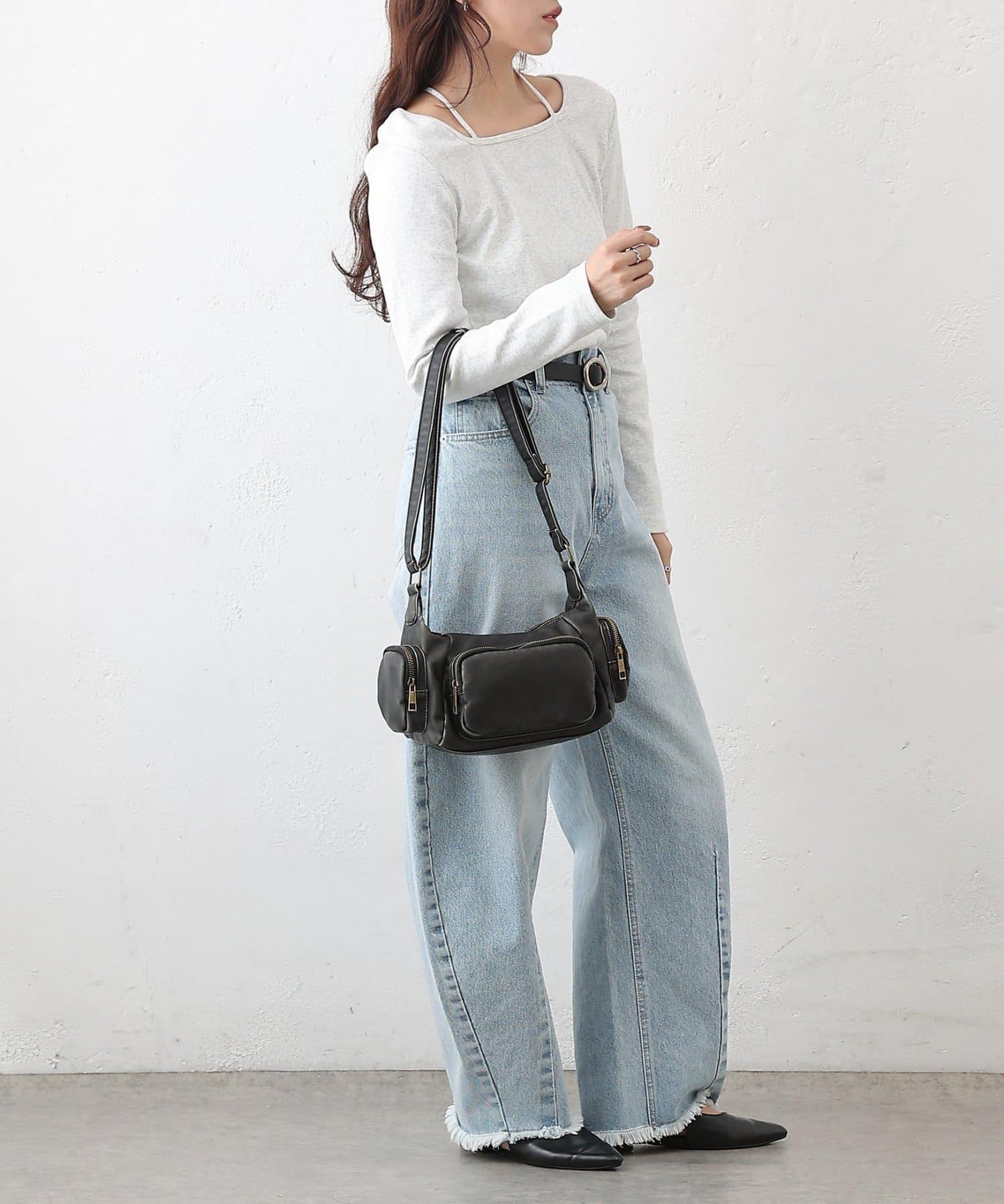 水洗做舊 單肩包