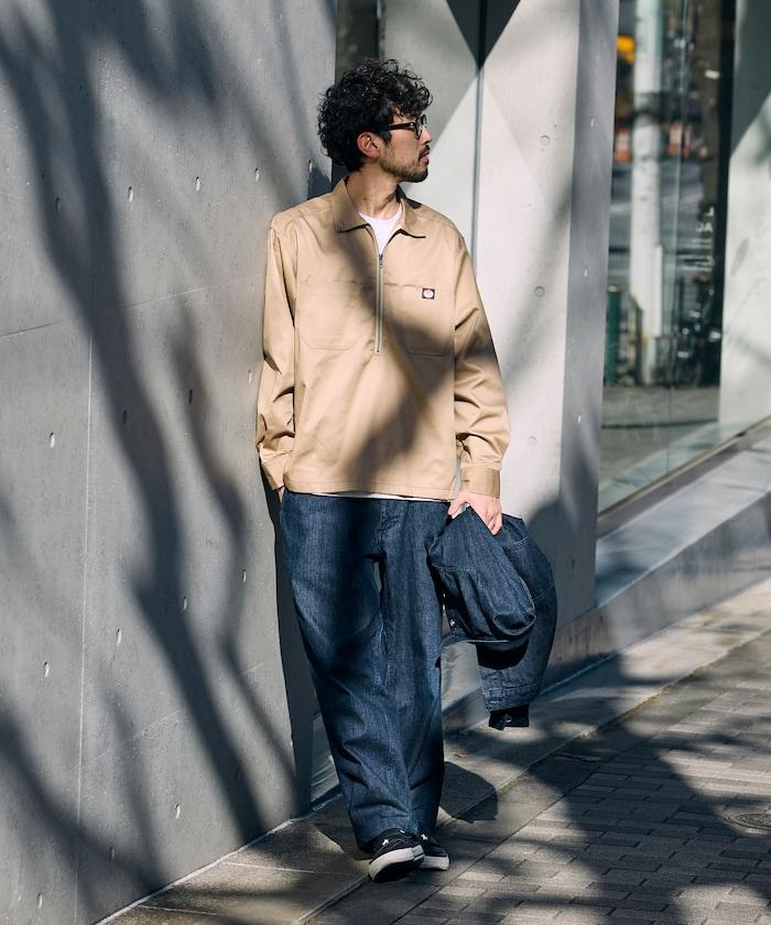 聯名 半拉鍊 長袖 套頭襯衫