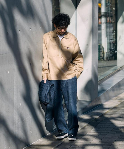 聯名 半拉鍊 長袖 套頭襯衫