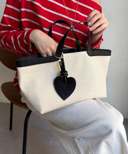 心形吊飾托特包