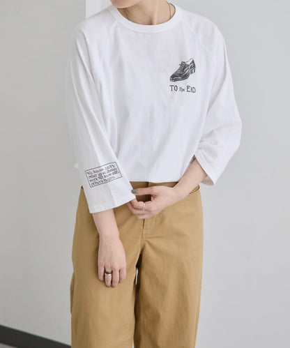 純棉 動物圖案 八分袖 Work of art Kendai×SUM1 STYLE 特別款 T恤